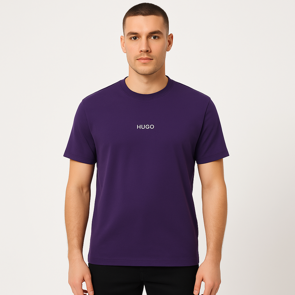 Мъжка лилава тениска Hugo