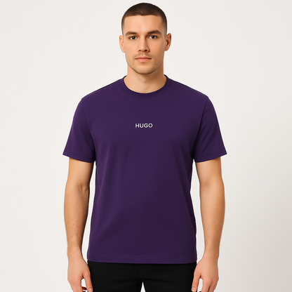 Мъжка лилава тениска Hugo