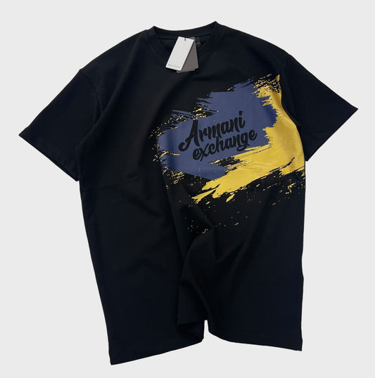 Мъжка черна тениска Armani Exchange