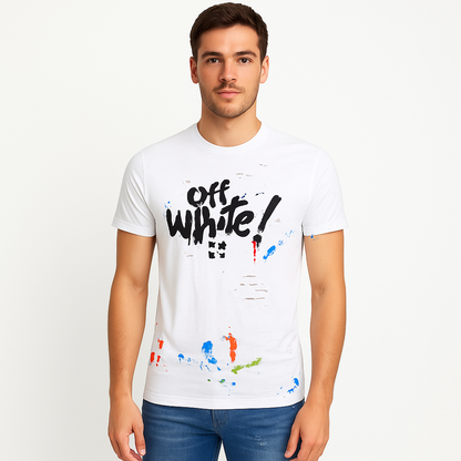 Мъжка бяла тениска Off-White